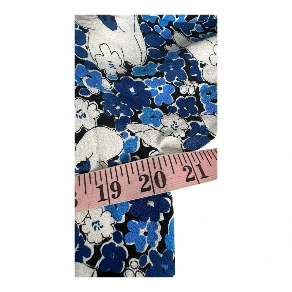FAITHFULL THE BRAND Women's Casual White Blue Floral Midi Dress US‎ 6